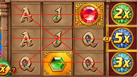 Cinco líneas de pago activas en Fortune Gems 2