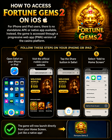 iOS پر Fortune Gems 2
